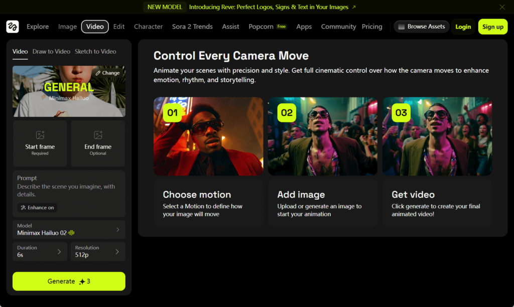 LIP SYNC PAGE IN Higgsfield