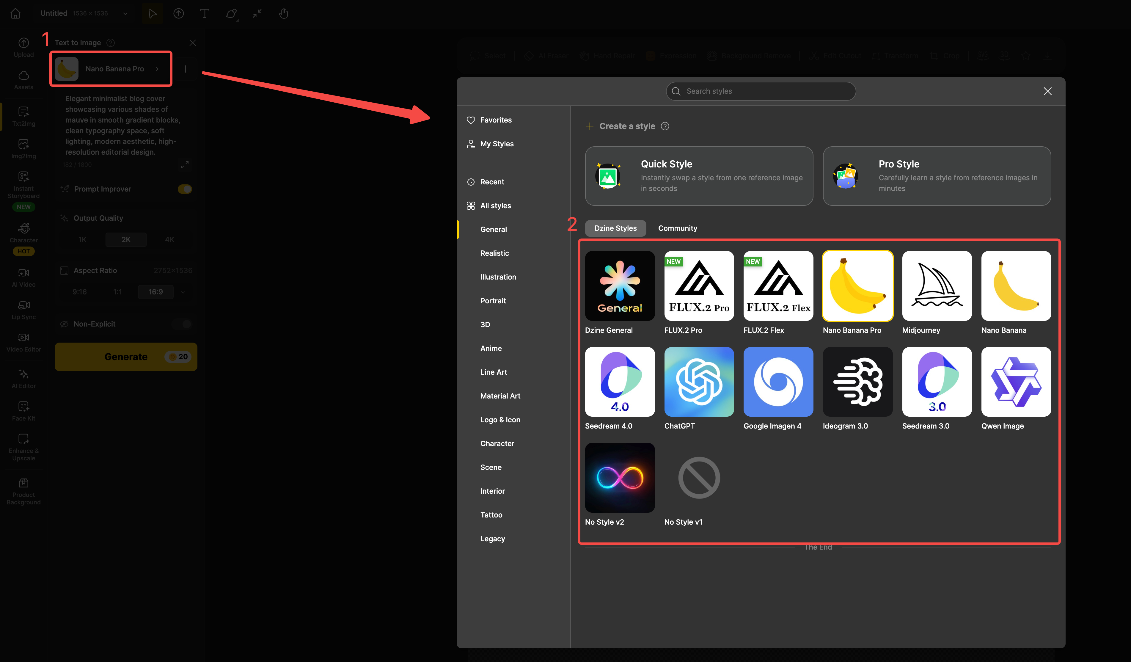Choose a model for mauve color